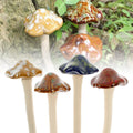 4/8 Pcs Garden Mushrooms Decoration Ceramics Toadstool Mushroom Statue Crafts Corrosion-Resistant Non-Fading Courtyard Ornament