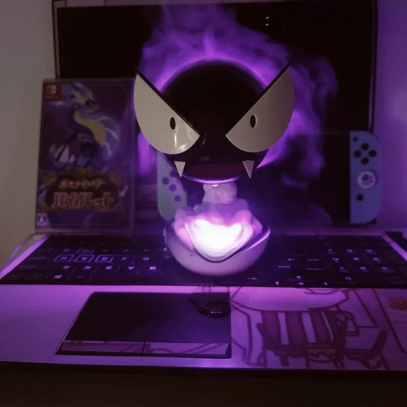 New Anime Gastly Humidifier Water Replenishing Spray Desktop Air Purifier Led Lamp Decorations Indoor Ambient Atomizer Gift