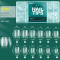 False Nail Tips Full Cover Clear Acrylic Extensions 10/12 Sizes Natural Look DIY Professional Manicure 120/600pcs