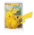 Pokemon 30th Anniversary Pikachu Figure Kit Collectible Anime Model With Background Trading Card And Display Base Decoration