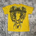 American 2000s Street Affliction New Men Tops Punk Short Sleeves Gothic Retro Printed Oversize T-shirt Couple Hip Hop Harajuku