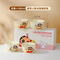 Cute 4Pcs Cartoon Crayon Shinchan Ceramic 4.6Inch Round Bowl Set Beautiful Tableware Camping Kitchen Cutlery Child Birthday Gift