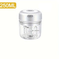 250ML Stainless Steel Electric Garlic Chopper Sturdy Durable Garlic Ginger Kitchen