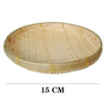 Tray Woven Woven Bamboo Tray Bamboo Round Bamboo Woven Basket Decorative Serving Tray