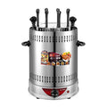 Electric BBQ Grill 6/8/10 Sticks Automatic Revolving Vertical Grill Timing Barbecue Tools Smokeless Mutton BBQ Skewers Machine