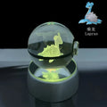 Monster Spirit Crystal Ball 3D Ghost Gengar Dragon Night Light Bulb Glass Crystal Ball Figurine Beat Birthday Gift