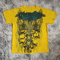 American 2000s Street Affliction New Men Tops Punk Short Sleeves Gothic Retro Printed Oversize T-shirt Couple Hip Hop Harajuku