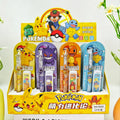 Pok mon Cartoon Mechanical Pencil Set with Extra Lead Refills, Learning Gifts for Kids and Fans