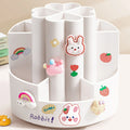 Rotating Pen Holder Desk Organizers Large Capacity Pen Storage Box Cosmetic Brush