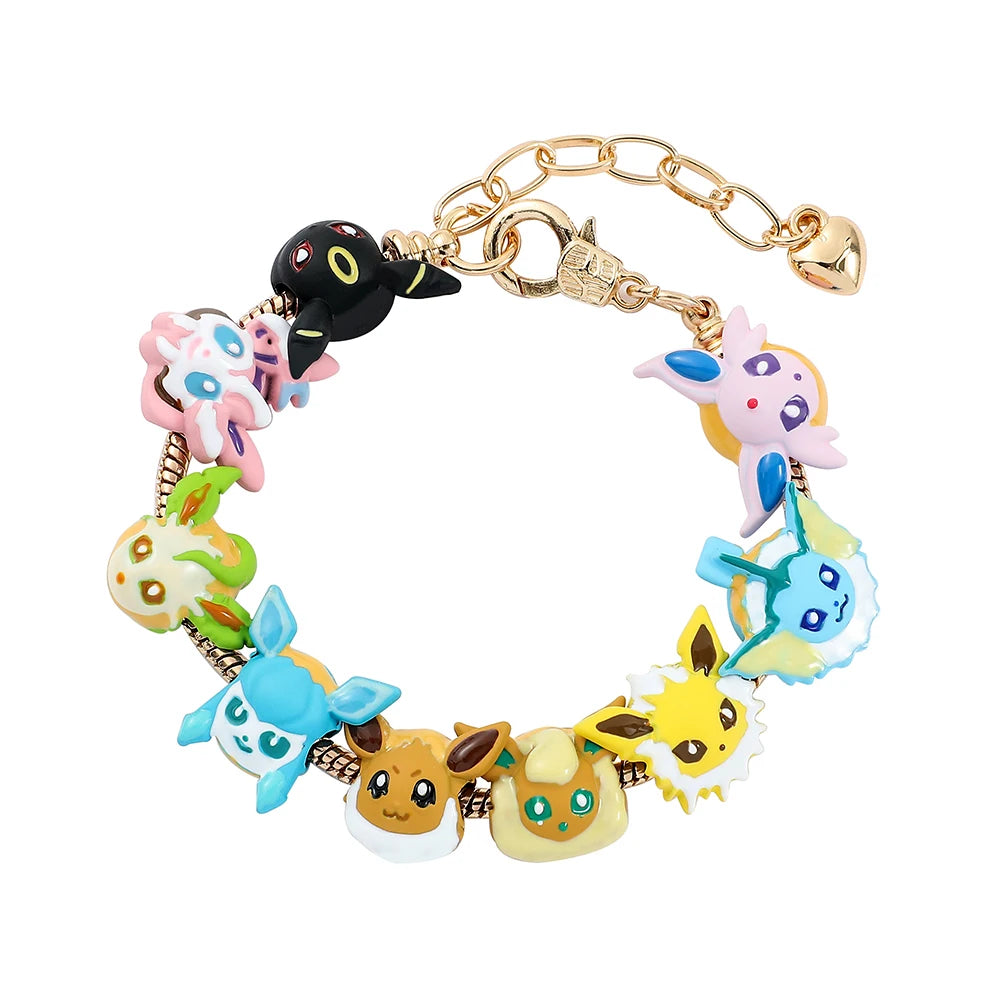 Anime Figure Eevee Pendant Cute Cartoon Enamel DIY Accessories for Women Men Festival Creative Gifts