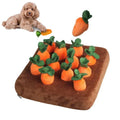 Dog Toys Snuffle Mat for Pet Plush Carrot Toy Mat Innovative Plush Vegetable Field Pull