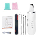 Electric Ultrasonic Skin Scrubber Vibration Face Spatula Peeling Blackhead Remover Facial Lifting Cleansing Ultrasonic Skin Care