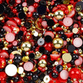 10g Mix Size Jelly Resin Flatback Rhinestone AB Imitation Pearl Beads For Nail Art DIY