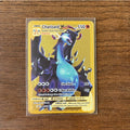 The Winged Dragon of Ra GX Charizard Theme Metal Mewtwo 6Pcs Gold Foil Fan Art Trading Cards Collection Toy Gift