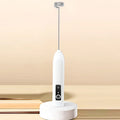 Wireless Milk Frother Electric Type-C Handheld Blender Stainless Steel Mini Coffee Maker Whisk Mixer for Coffee Cappuccino Cream