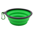 Folding Portable Silicone Dog Feeder Bowl 2 In 1 Pet Dispenser Outdoor Travel Dog Cat