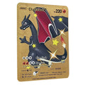 Cart o de metal pok mon 10000 pontos arceus charizard raichu super cart o dourado ingl s mewtwo vmax gx ex presente de natal