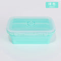 4PS Collapsible Food Storage Containers with Lids & Vent,, Kitchen Stacking Silicone