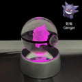Monster Spirit Crystal Ball 3D Ghost Gengar Dragon Night Light Bulb Glass Crystal Ball Figurine Beat Birthday Gift