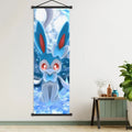 Sylveon - Centered Pok mon Scroll Prints, High - Quality, Show Grace & Loveliness, for Collectors' Rooms, Gentle Pok mon Vibe
