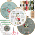 3/4pcs Embroidery Starter Kit for Diy Crafter