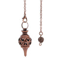 Cone 100% Copper Brass Metal Pendant Pendulum for Divination Dowsing Reiki Healing
