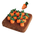 Dog Toys Snuffle Mat for Pet Plush Carrot Toy Mat Innovative Plush Vegetable Field Pull