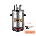 Electric BBQ Grill 6/8/10 Sticks Automatic Revolving Vertical Grill Timing Barbecue Tools Smokeless Mutton BBQ Skewers Machine