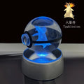 Monster Spirit Crystal Ball 3D Ghost Gengar Dragon Night Light Bulb Glass Crystal Ball Figurine Beat Birthday Gift
