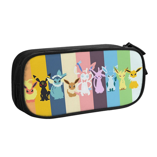 Large Capacity Bags for Child Cartoon Pokemon Theme Anime Eevee Handheld Study Bag for Boys Gilrs Kids