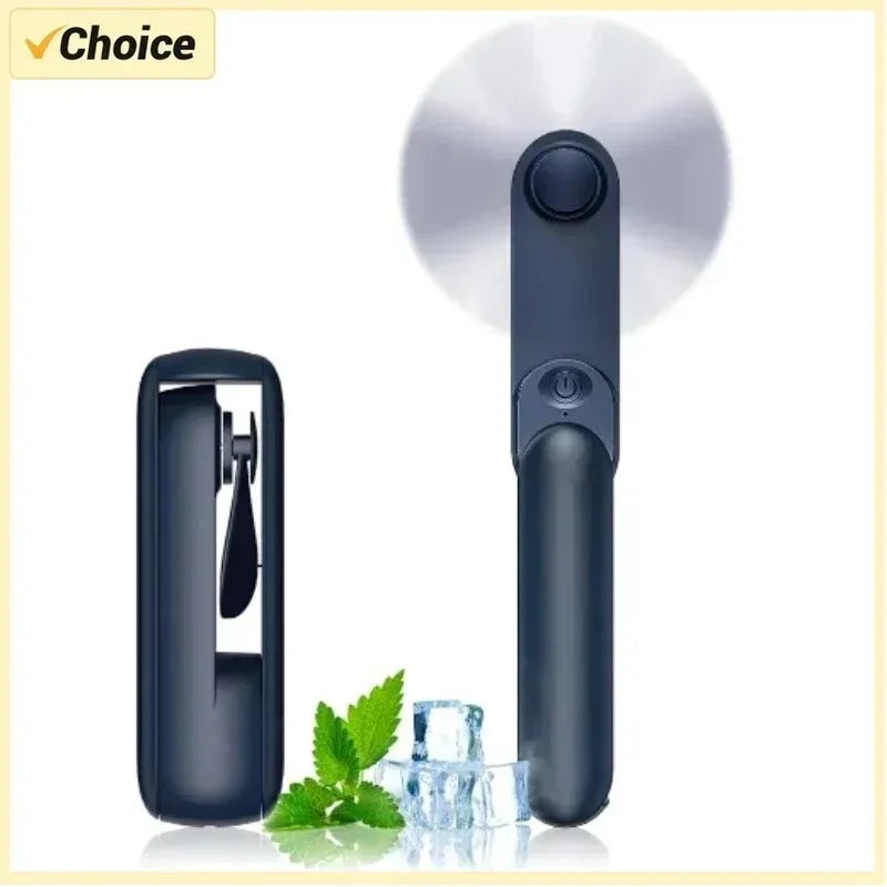 Portable Mini Foldable Handheld Fan USB Rechargeable 3-speed Adjustable Suitable for