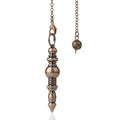 Cone 100% Copper Brass Metal Pendant Pendulum for Divination Dowsing Reiki Healing