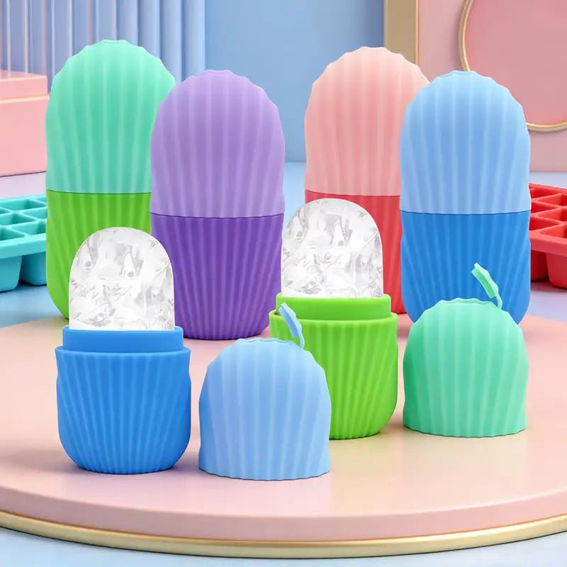 Silicone Ice Cube Trays Facial Eye Roller Ice Ball Beauty Face Lifting Massager
