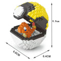 Pokemon Pokeball Pikachu Miniature Small Particle Building Blocks Puzzle Assembly Toy for Adult Girls and Boys