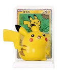 Pokemon 30th Anniversary Pikachu Figure Kit Collectible Anime Model With Background Trading Card And Display Base Decoration
