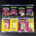 Vintage PKM Tcg Booster Box & Packs Base-Jungle-Fossil-Rocket-Destiny 1ST EDITION Full Art Reproduction Trading Card Game Sealed