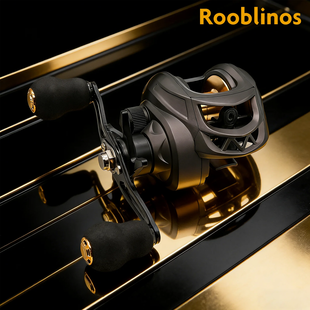Rooblinos AK Series,7.2:1 Gear Ratio,2+1 Ball Bearing,18LB Max Drag,Baitcasting Reel,For Freshwater Saltwater