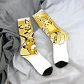 Men's Socks Pokemon Characters Stockings Anti Bacterial Comfortable Socks Winter Gothic Pattern Skateboard Socks