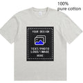 Custom-Made Men's T-Shirts Are Suitable for Team Gatherings, Gyms, and Sports Cotton Round-Neck Short-Sleeved Shirts