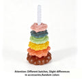 Montessori Rotating Rainbow Tower Baby Stacking Puzzle Toys Safety and Environmental