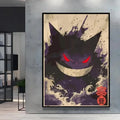 Pok mon Canvas Painting Frameless Animation Printing Jiggly Puff Charizard Gengar Charmander Room Decoration Poster Mural Gift