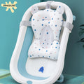 PANGDUBE Baby Bathtub Pad Newborn Bath Support Cushion Adjustable Reclining Shower Seat Bathtub Float for Infants 0-12 Months