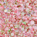 10g Mix Size Jelly Resin Flatback Rhinestone AB Imitation Pearl Beads For Nail Art DIY