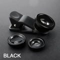 3In1 Mobile Phone Fish Eye+Wide Angle+Macro Lightweight Camera Lens With Clip Universal