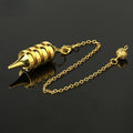 Cone 100% Copper Brass Metal Pendant Pendulum for Divination Dowsing Reiki Healing