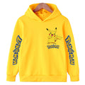 Autumn and Winter Sports Hoodies for Daily Warmth, Creative Pocket Monsters Cartoon Patterns, Men's and Girls' Clothing