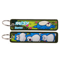 Pok mon Anime Monsters Keychain for Cars Backpack Key Holders Embroidery Keyrings Key Tag Jet Tag Accessories Gif 1pcts