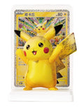Pokemon 30th Anniversary Pikachu Figure Kit Collectible Anime Model With Background Trading Card And Display Base Decoration