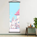 Sylveon - Centered Pok mon Scroll Prints, High - Quality, Show Grace & Loveliness, for Collectors' Rooms, Gentle Pok mon Vibe