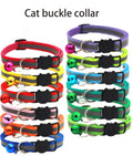 Cat Collar Colors Reflective Breakaway Neck Ring Necklace Bell Pet Products Safety